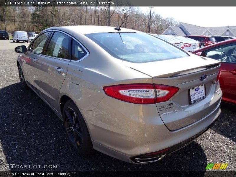Tectonic Silver Metallic / Terracotta 2015 Ford Fusion Titanium