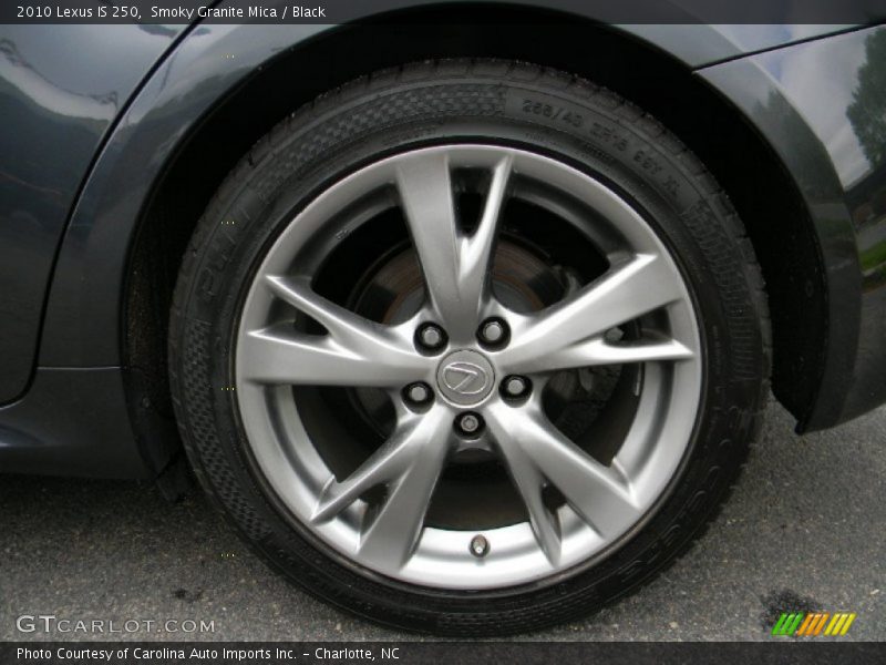 Smoky Granite Mica / Black 2010 Lexus IS 250