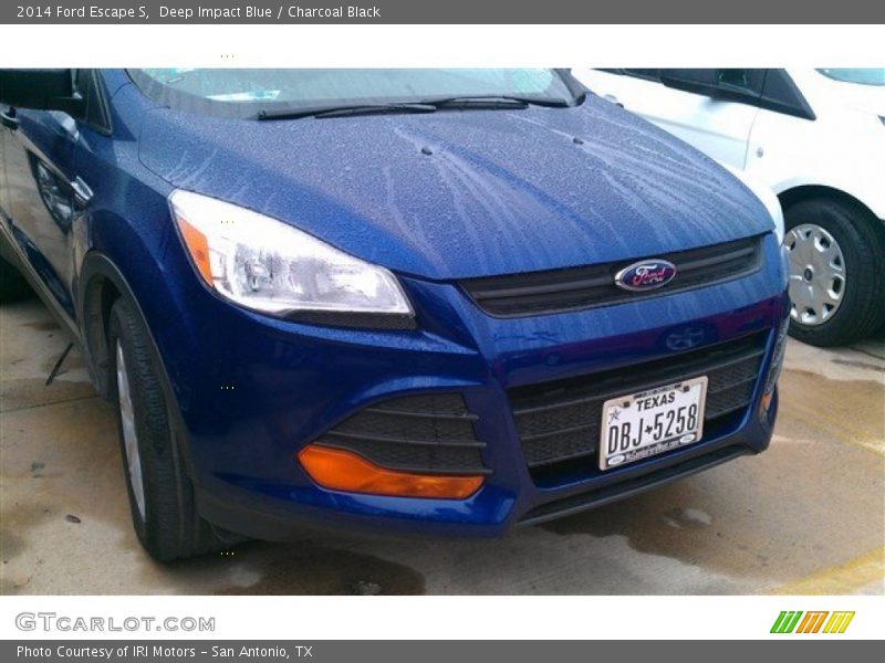 Deep Impact Blue / Charcoal Black 2014 Ford Escape S