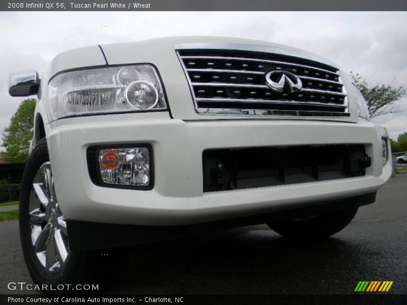 Tuscan Pearl White / Wheat 2008 Infiniti QX 56