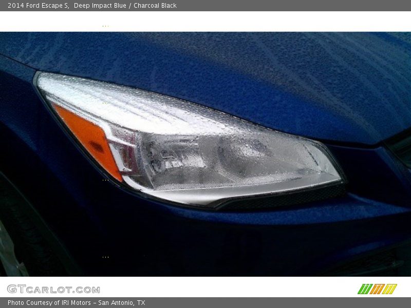 Deep Impact Blue / Charcoal Black 2014 Ford Escape S