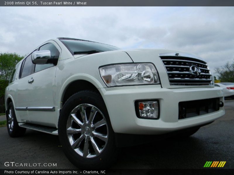 Tuscan Pearl White / Wheat 2008 Infiniti QX 56