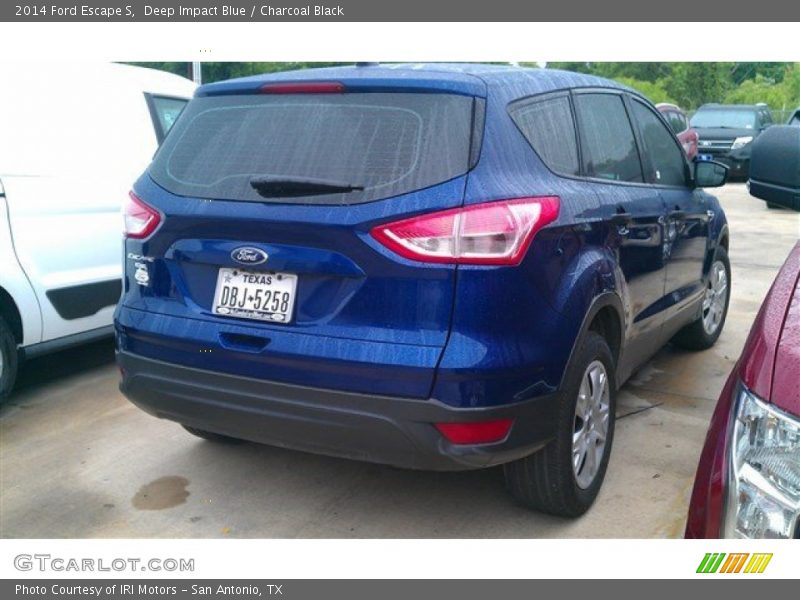 Deep Impact Blue / Charcoal Black 2014 Ford Escape S