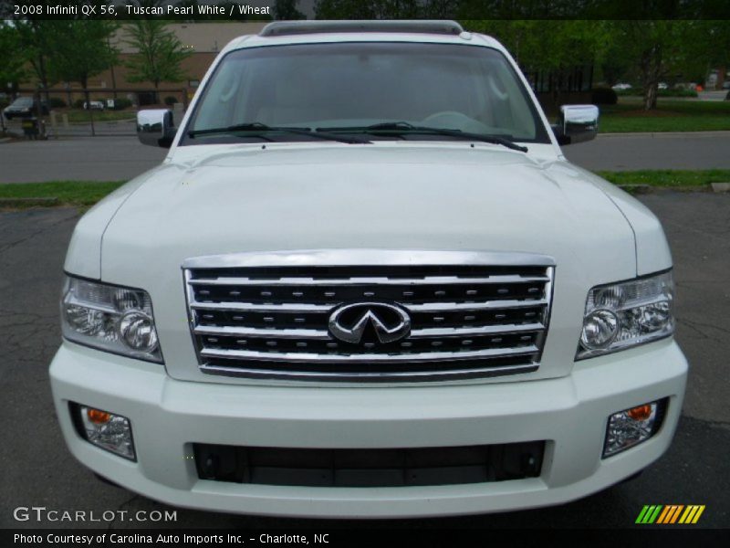 Tuscan Pearl White / Wheat 2008 Infiniti QX 56