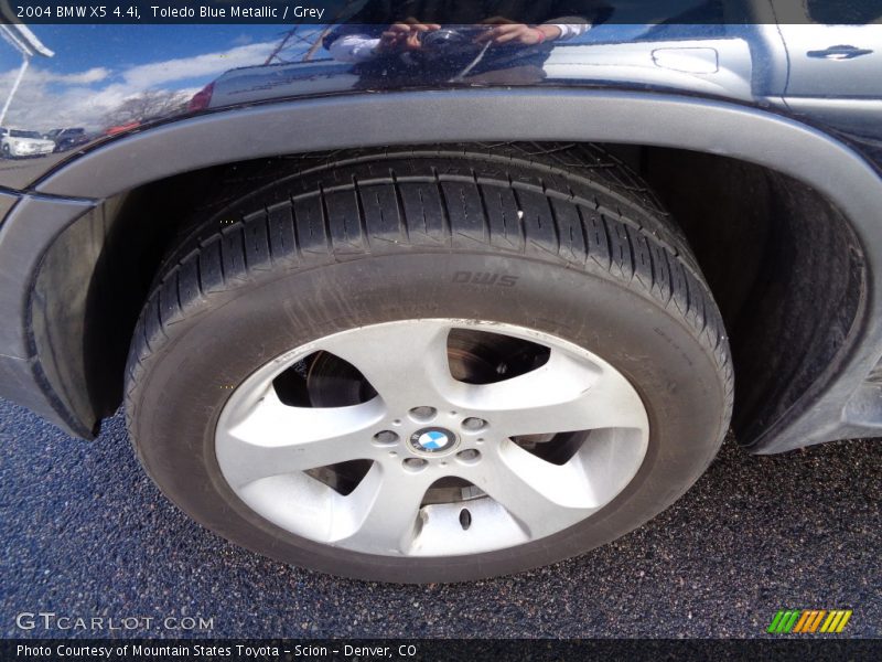 Toledo Blue Metallic / Grey 2004 BMW X5 4.4i