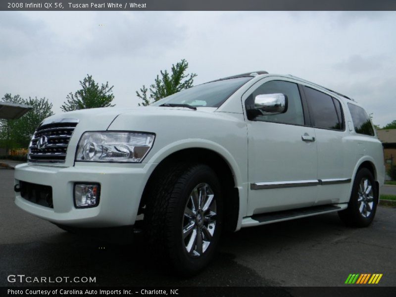 Tuscan Pearl White / Wheat 2008 Infiniti QX 56