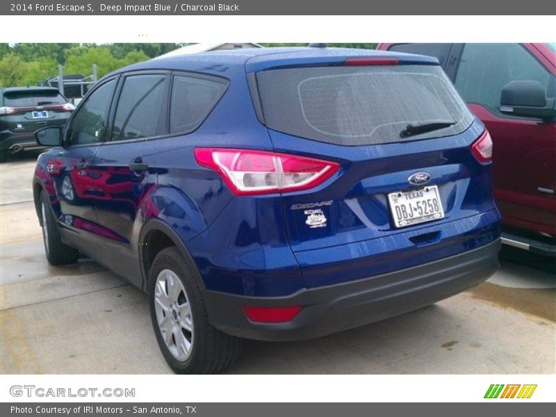 Deep Impact Blue / Charcoal Black 2014 Ford Escape S