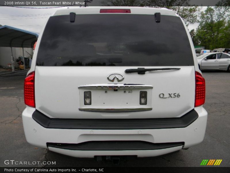 Tuscan Pearl White / Wheat 2008 Infiniti QX 56
