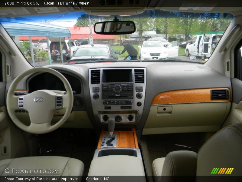 Tuscan Pearl White / Wheat 2008 Infiniti QX 56