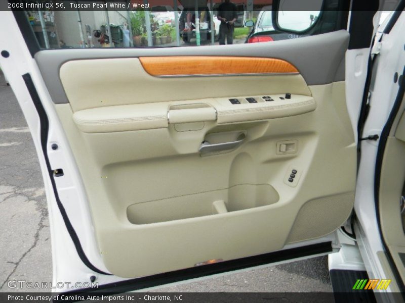 Tuscan Pearl White / Wheat 2008 Infiniti QX 56