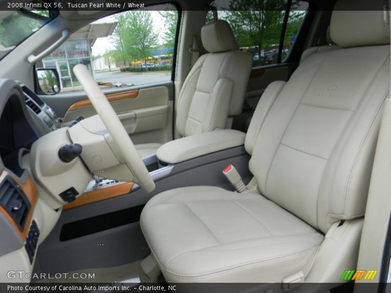 Tuscan Pearl White / Wheat 2008 Infiniti QX 56