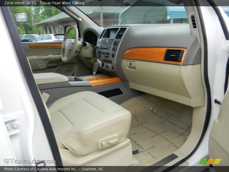 Tuscan Pearl White / Wheat 2008 Infiniti QX 56