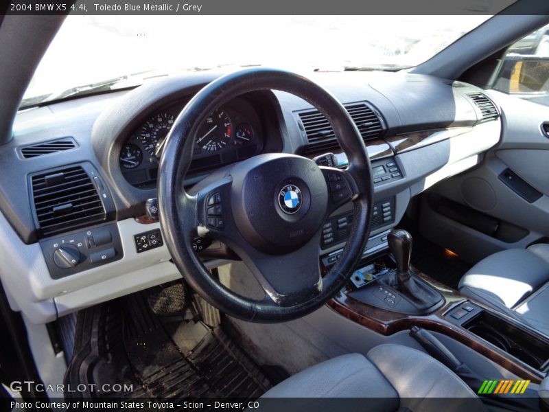 Toledo Blue Metallic / Grey 2004 BMW X5 4.4i