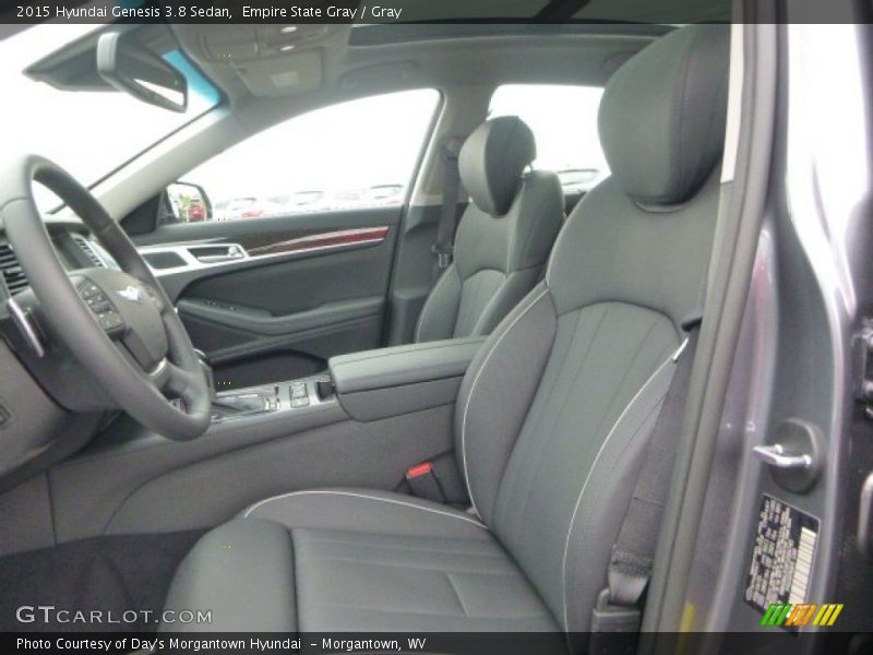 Empire State Gray / Gray 2015 Hyundai Genesis 3.8 Sedan