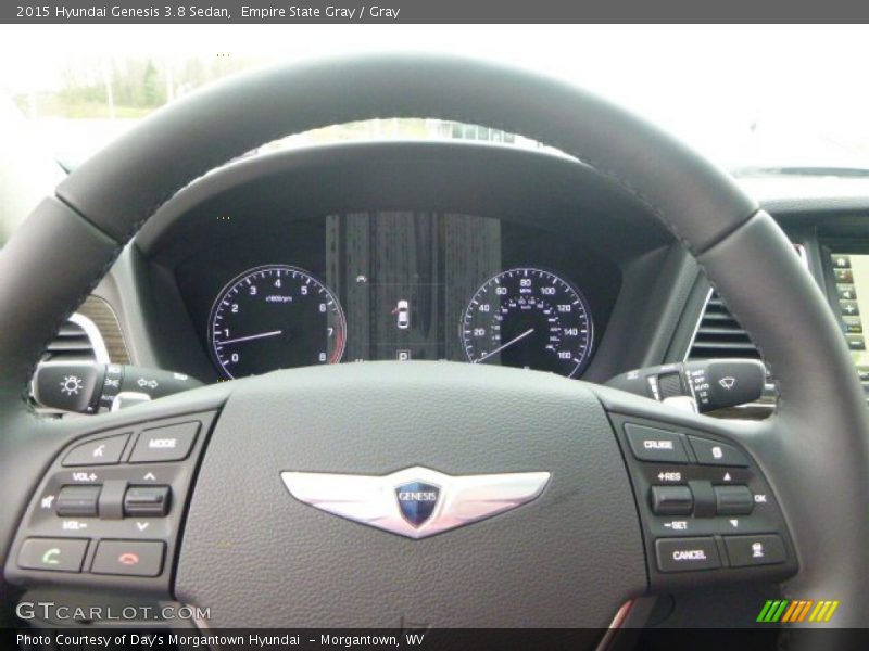 Empire State Gray / Gray 2015 Hyundai Genesis 3.8 Sedan