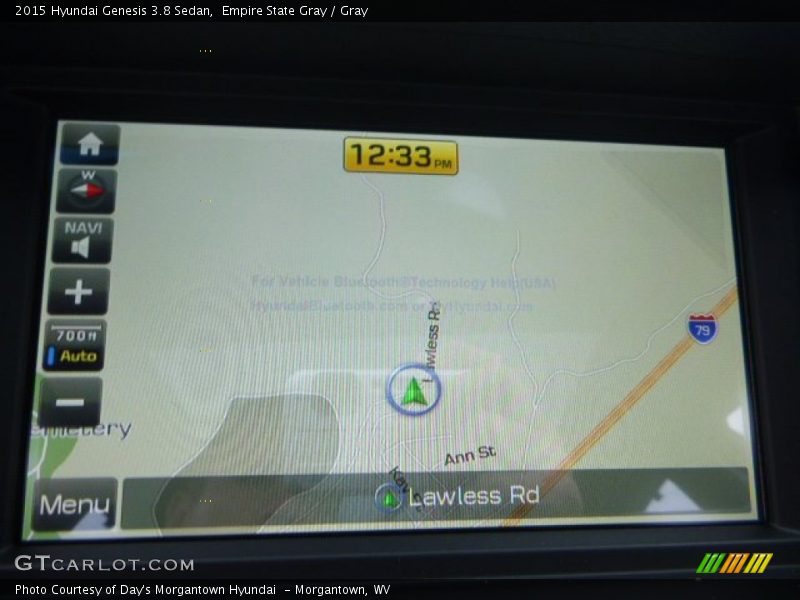 Empire State Gray / Gray 2015 Hyundai Genesis 3.8 Sedan