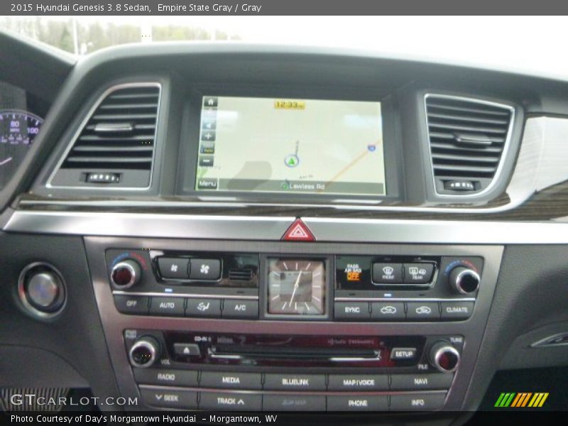 Empire State Gray / Gray 2015 Hyundai Genesis 3.8 Sedan