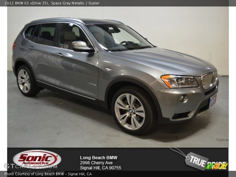 Space Gray Metallic / Oyster 2012 BMW X3 xDrive 35i