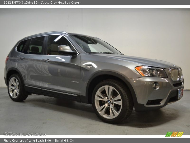 Space Gray Metallic / Oyster 2012 BMW X3 xDrive 35i