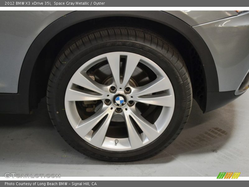 Space Gray Metallic / Oyster 2012 BMW X3 xDrive 35i