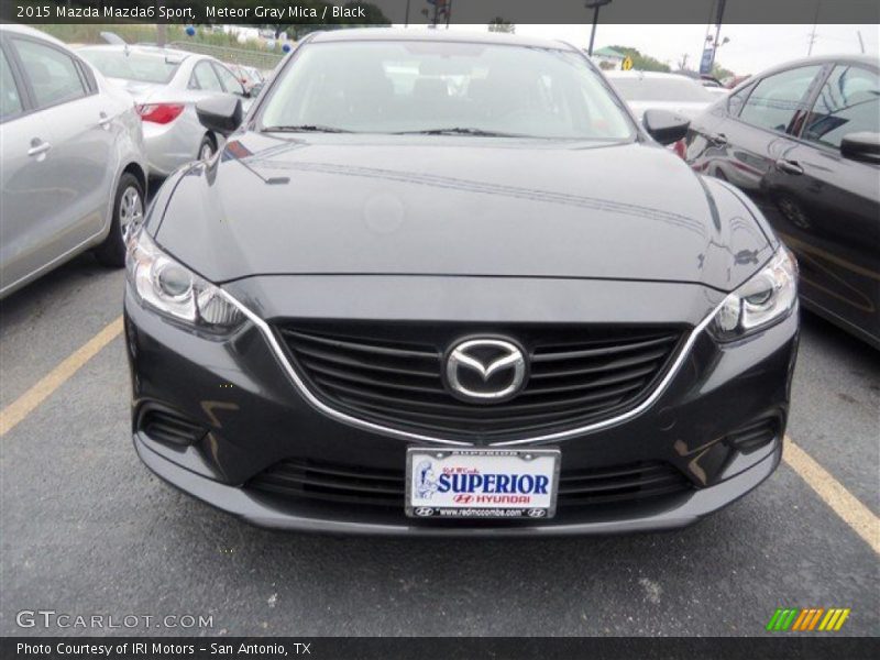 Meteor Gray Mica / Black 2015 Mazda Mazda6 Sport