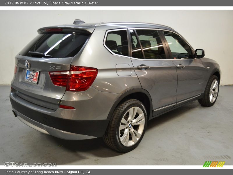 Space Gray Metallic / Oyster 2012 BMW X3 xDrive 35i