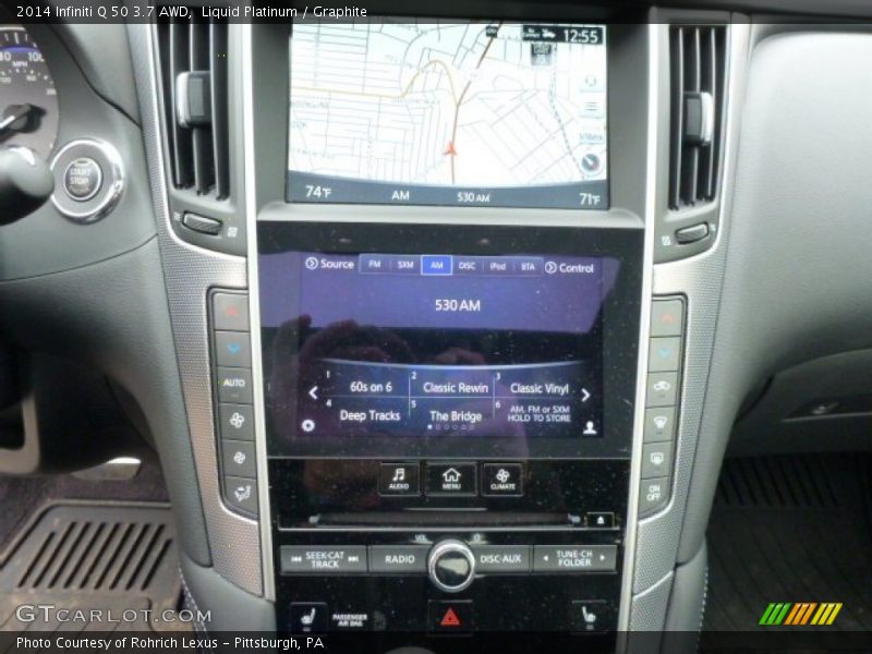 Liquid Platinum / Graphite 2014 Infiniti Q 50 3.7 AWD