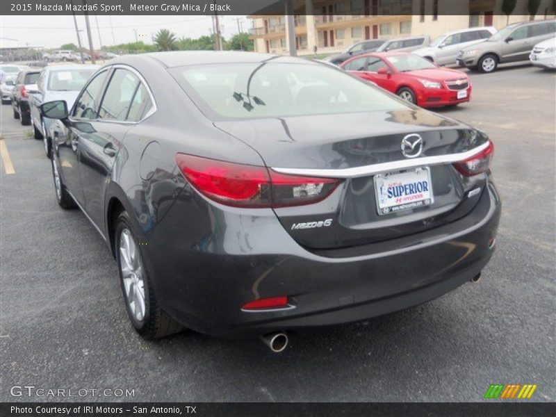 Meteor Gray Mica / Black 2015 Mazda Mazda6 Sport