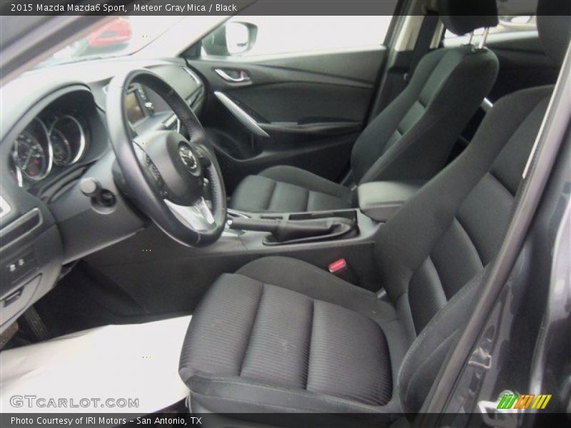 Meteor Gray Mica / Black 2015 Mazda Mazda6 Sport