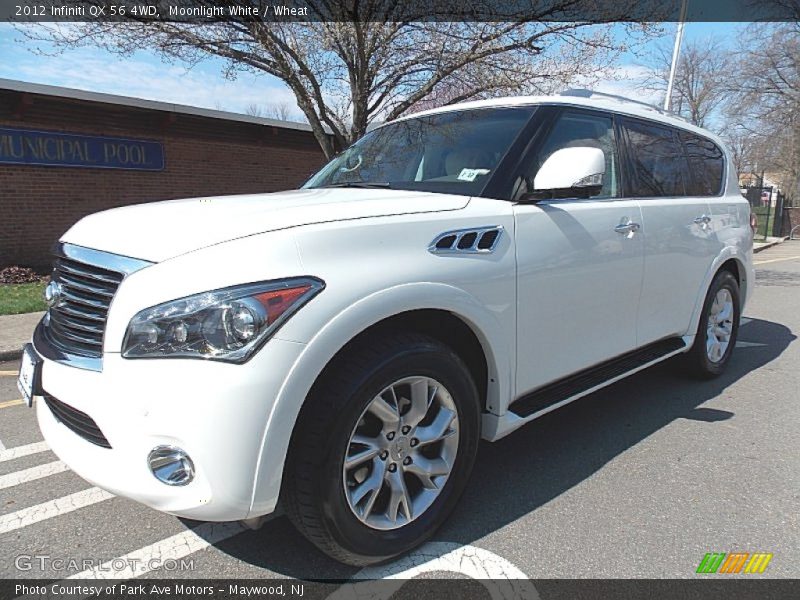 Moonlight White / Wheat 2012 Infiniti QX 56 4WD