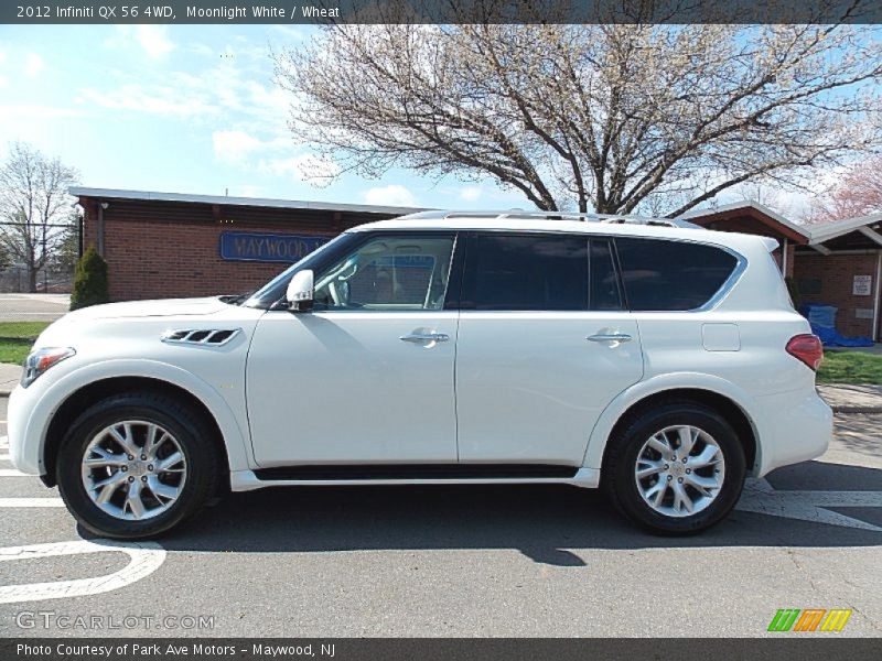 Moonlight White / Wheat 2012 Infiniti QX 56 4WD