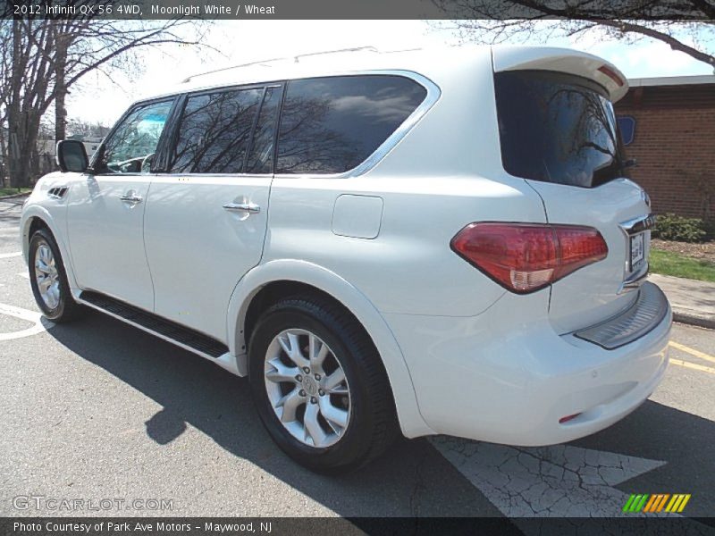 Moonlight White / Wheat 2012 Infiniti QX 56 4WD