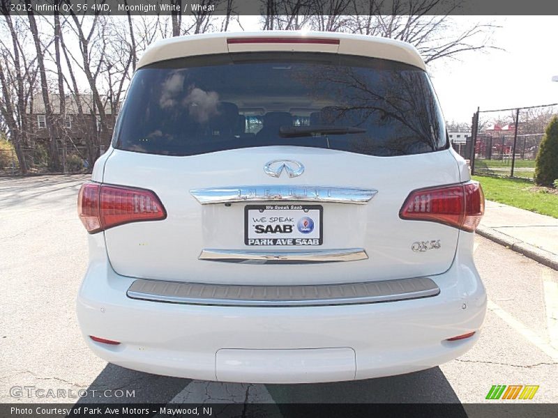 Moonlight White / Wheat 2012 Infiniti QX 56 4WD