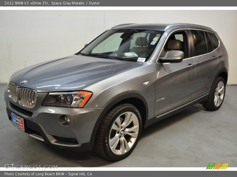 Space Gray Metallic / Oyster 2012 BMW X3 xDrive 35i