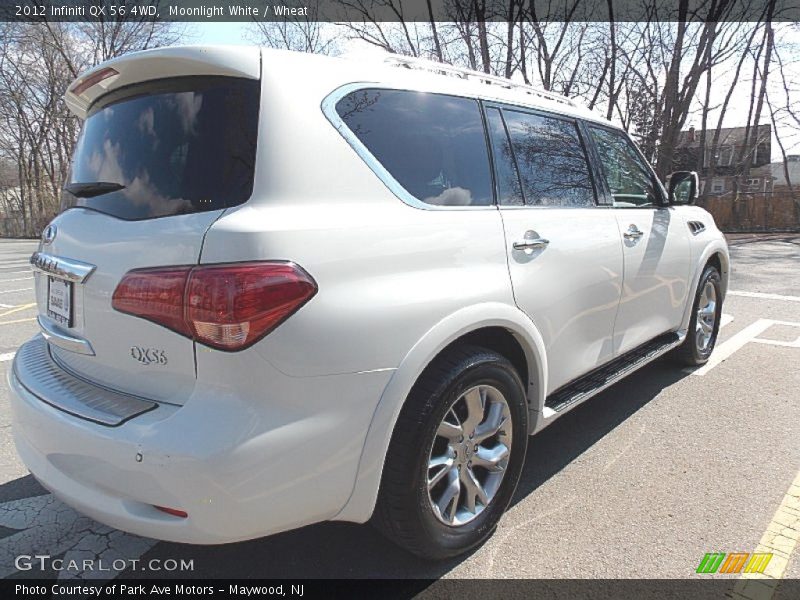 Moonlight White / Wheat 2012 Infiniti QX 56 4WD