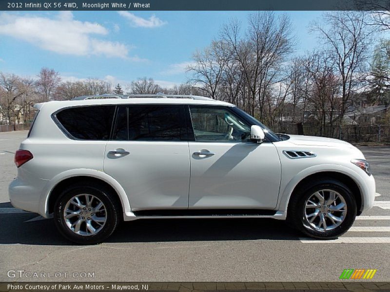 Moonlight White / Wheat 2012 Infiniti QX 56 4WD