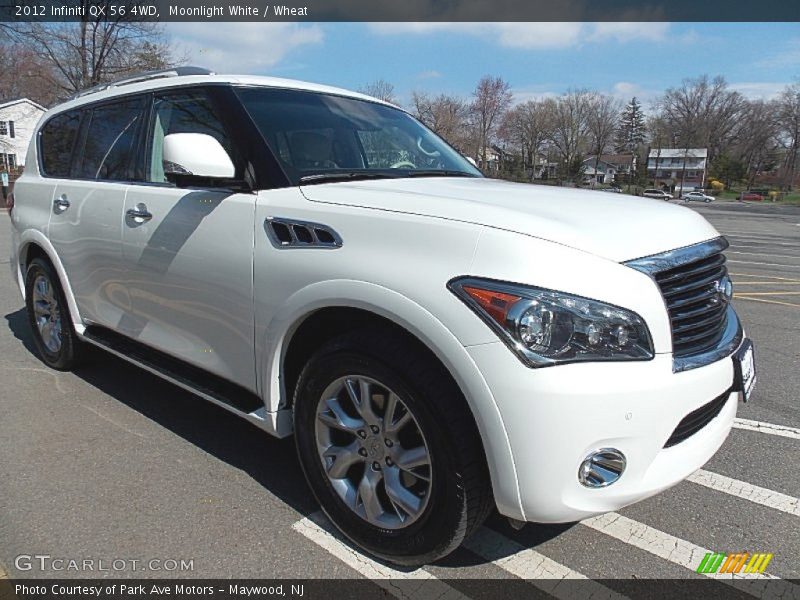 Moonlight White / Wheat 2012 Infiniti QX 56 4WD