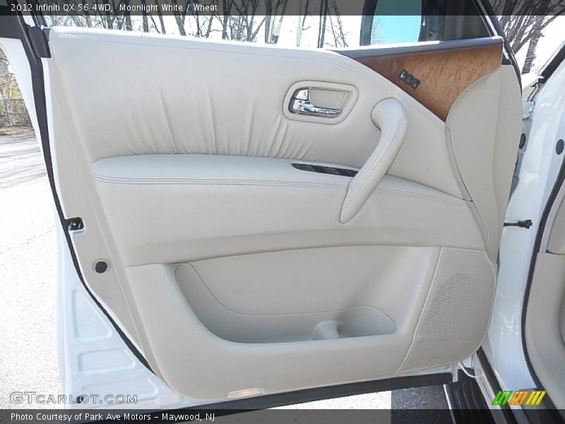 Moonlight White / Wheat 2012 Infiniti QX 56 4WD