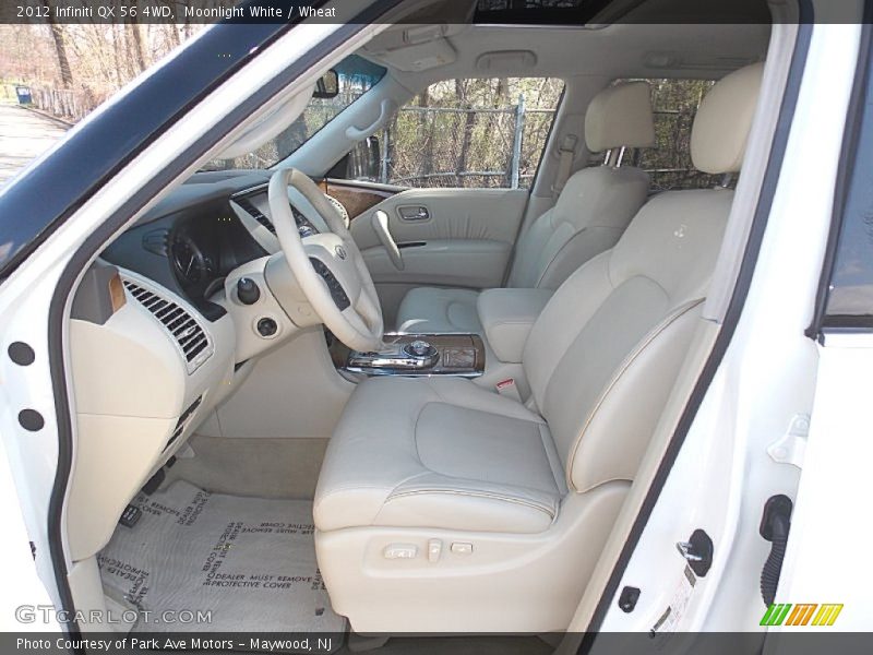 Moonlight White / Wheat 2012 Infiniti QX 56 4WD
