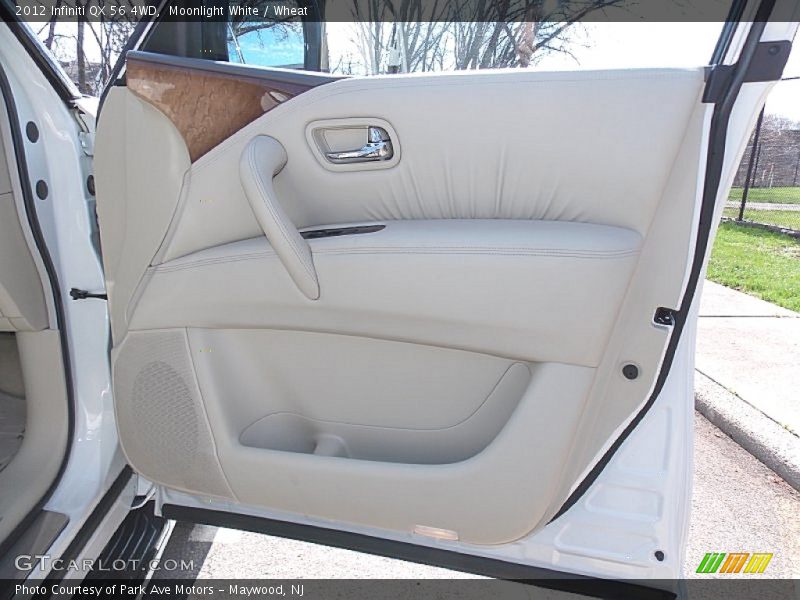 Moonlight White / Wheat 2012 Infiniti QX 56 4WD