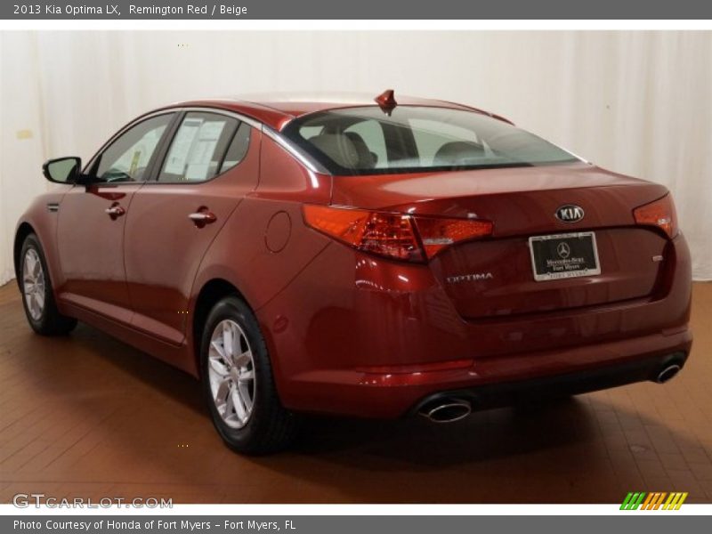 Remington Red / Beige 2013 Kia Optima LX