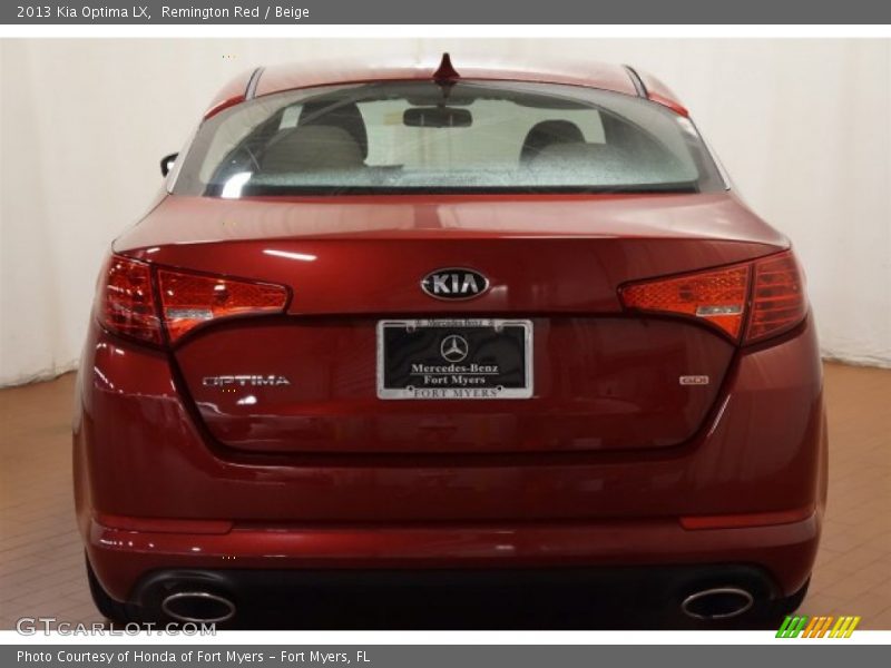Remington Red / Beige 2013 Kia Optima LX