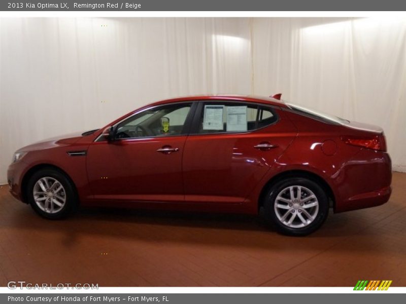 Remington Red / Beige 2013 Kia Optima LX