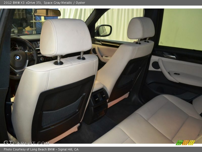 Space Gray Metallic / Oyster 2012 BMW X3 xDrive 35i