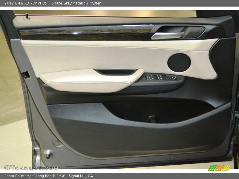 Space Gray Metallic / Oyster 2012 BMW X3 xDrive 35i