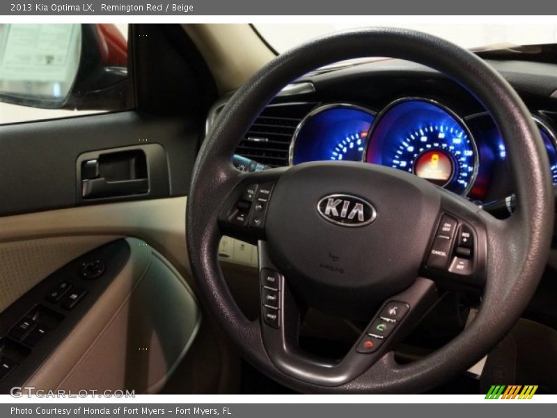 Remington Red / Beige 2013 Kia Optima LX