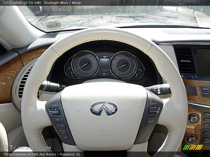 Moonlight White / Wheat 2012 Infiniti QX 56 4WD