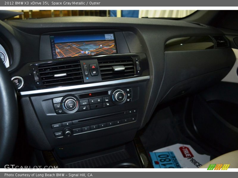 Space Gray Metallic / Oyster 2012 BMW X3 xDrive 35i