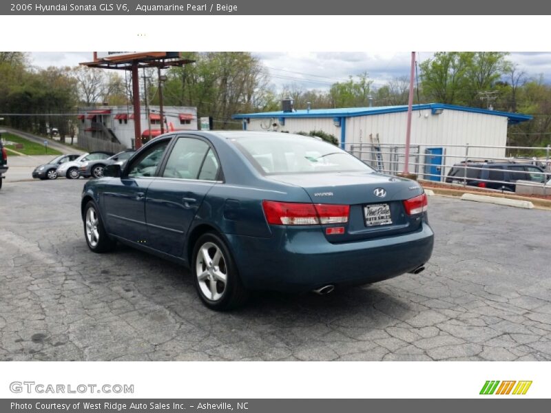 Aquamarine Pearl / Beige 2006 Hyundai Sonata GLS V6