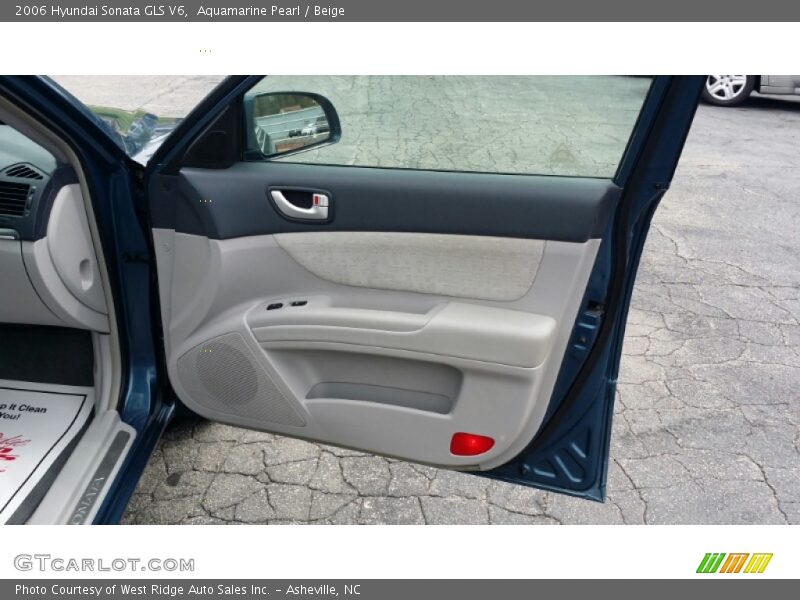 Aquamarine Pearl / Beige 2006 Hyundai Sonata GLS V6